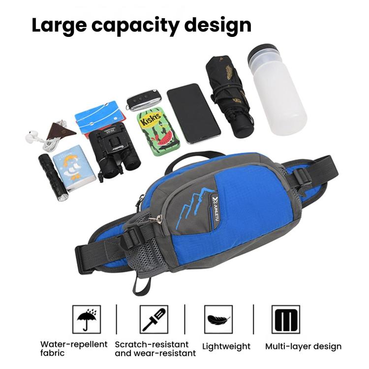 Outdoor Hiking Waist Pack Large Capacity Waterproof Sports Running Water Bottle Bag