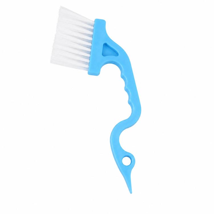 Window Track Cleaning Brush Swan-Neck Crevice Brush with Built-in Scraper, Hand-Held Groove Gap Cleaning Tools