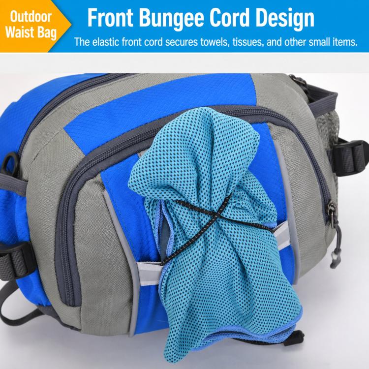 Large Capacity Sports Outdoor Hiking Waist Pack Multifunctional Waterproof Shoulder Bag
