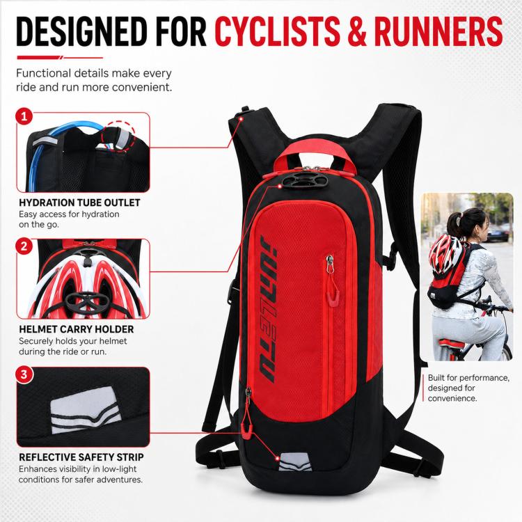 JUNLETU Hiking Trail Running Mountaineering Backpack Running Fitness Outdoor Cycling Hydration Pack
