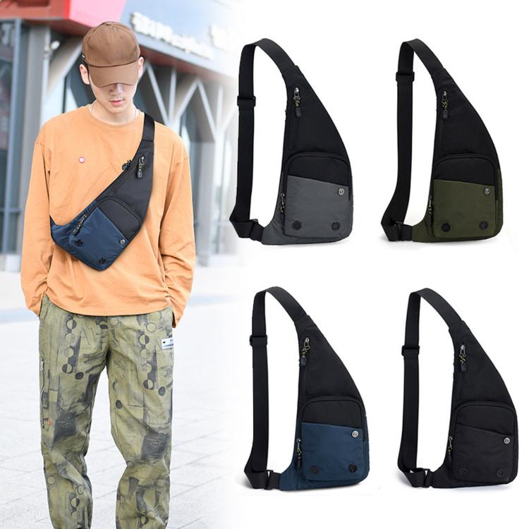 Crossbody Bag Color-Blocked Waterproof Sports Casual Chest Bag