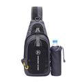 JUNLETU 1028 Outdoor Water Bottle Chest Pack Nylon Waterproof Travel Shoulder Bag