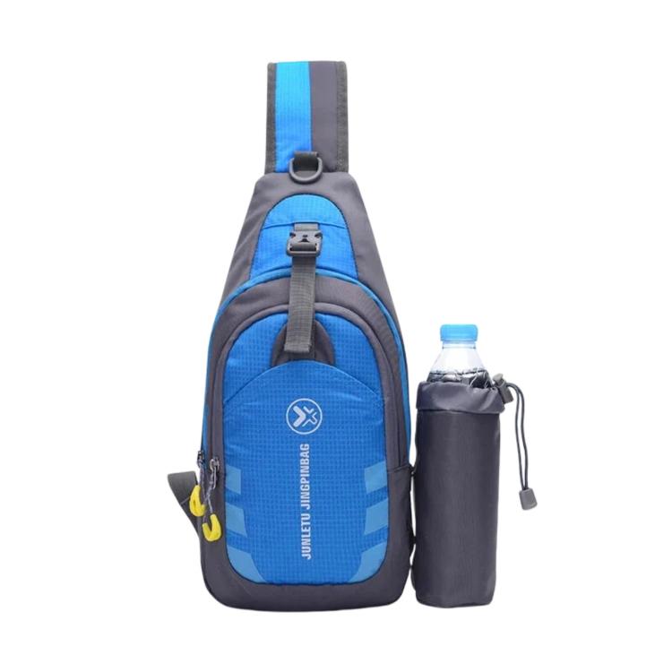 JUNLETU 1028 Outdoor Water Bottle Chest Pack Nylon Waterproof Travel Shoulder Bag