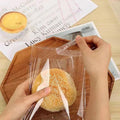 100pcs /Pack Clear Cellophane Bags Self Sealing Cello Bags 2.75 Mil Food Grade OPP Plastic Cookie Bags for Bakery, 4.7x5.9+1.2inch Flap