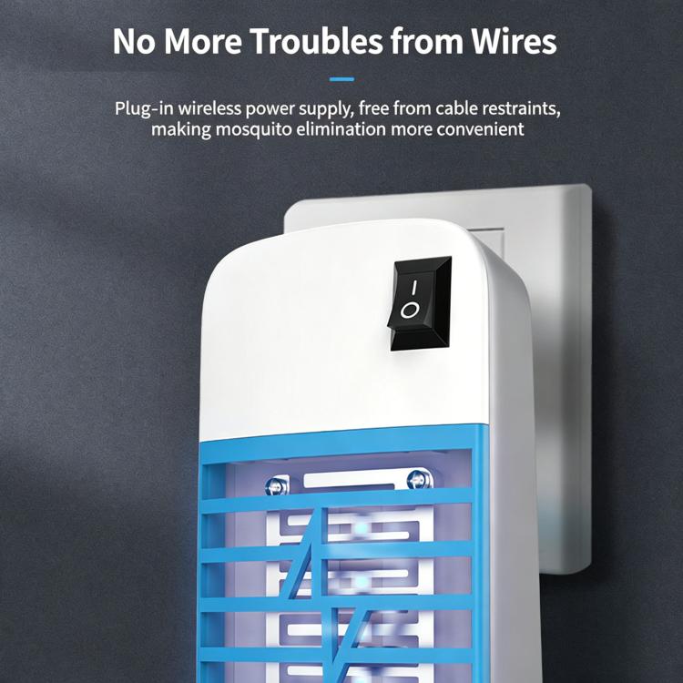 High-Power Electric Shock Mosquito Killer Lamp, LED Low-Noise Wall?Mounted Mosquito Repellent Light, US Plug