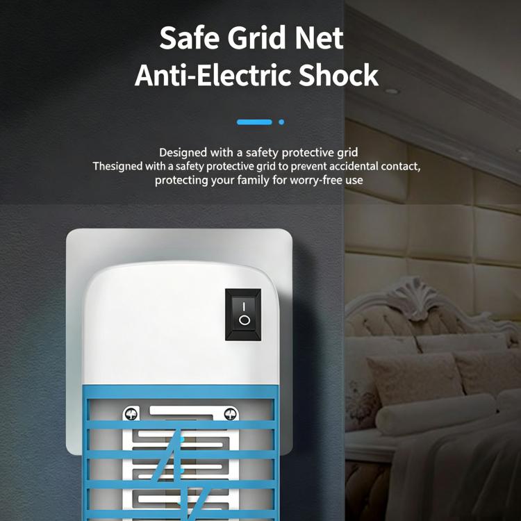 High-Power Electric Shock Mosquito Killer Lamp, LED Low-Noise Wall?Mounted Mosquito Repellent Light, US Plug