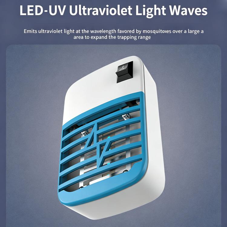 High-Power Electric Shock Mosquito Killer Lamp, LED Low-Noise Wall?Mounted Mosquito Repellent Light, US Plug