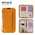 Passport ID Organizer RFID-Protected Cash Travel Document Pouch