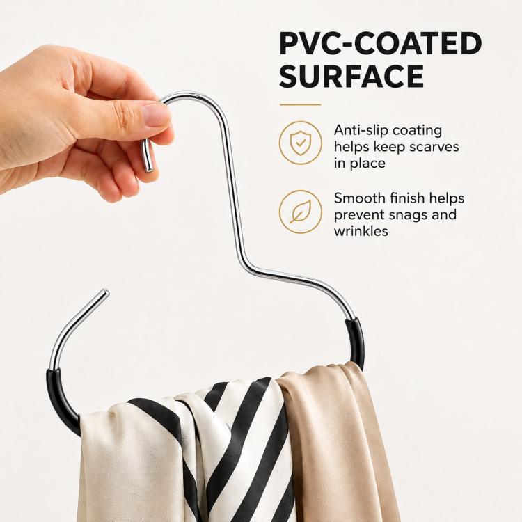 3pcs /Pack Metal Hat Hangers for Closet Baseball Cap Organizer Hooks Space Saving Ring Hanging Racks for Scarves, Belts, Ties, Shawls, Purses