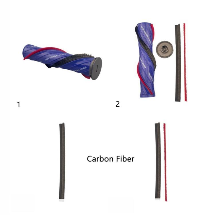 Replacement Brush Roll For Dyson V10, V11, V15 Direct Drive Cleaner Head Reusable Anti-Tangle Brush Bar, Soft Roller, Carbon Fiber, Soft Roller+Side Cover, Carbon Fiber+Side Cover