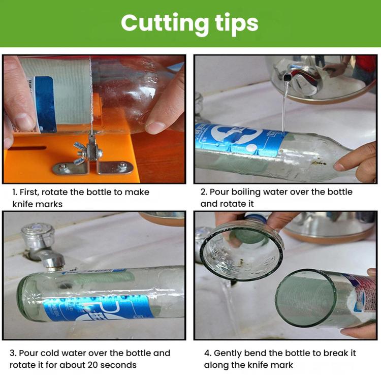 Dual-Purpose Glass Bottle Cutter DIY Wine Bottle Tool Glass Cutter