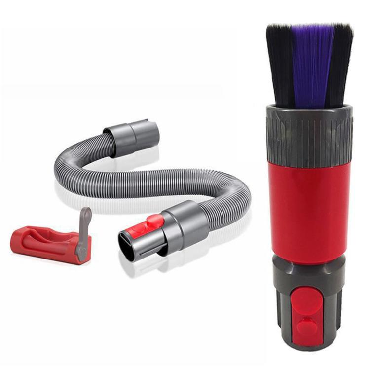Scratch-Free Dusting Brush Accessories Kit For Dyson V7 V8 V10 V11 V15 Vacuum Attachment Set, 3-in 1 Red, 3-in-1 Gray, 4-in-1 Red, 4-in-1 Gray