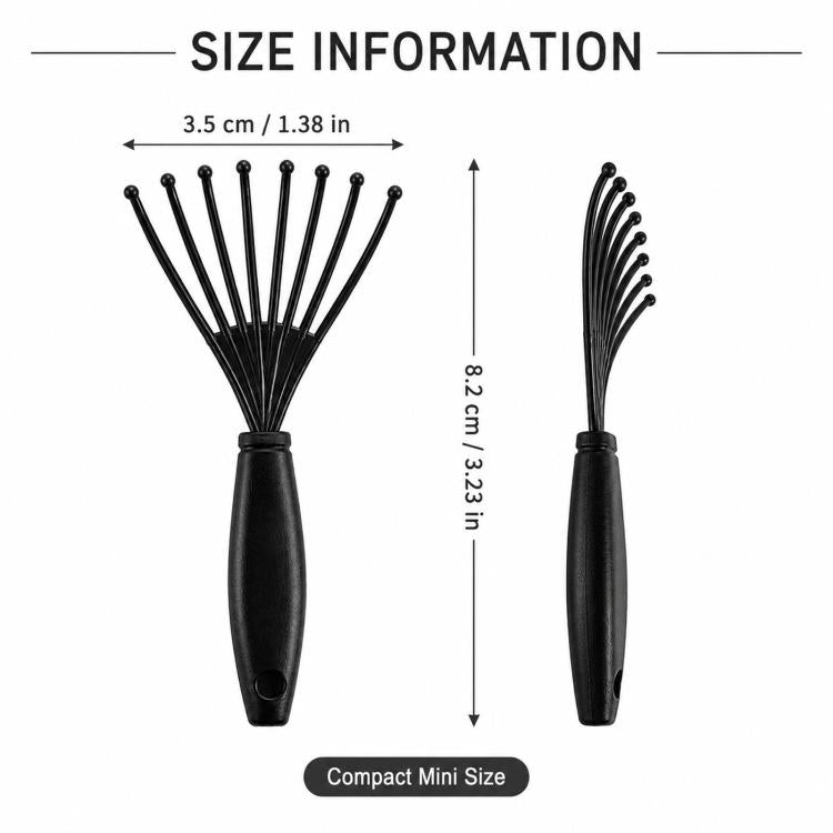 Hair Brush Cleaner Tool Mini Hairbrush Cleaning Rake Hair Remover Claw Comb Cleaner for Removing Hair, Dust, and Lint from Airbag Cushion & Roller Brushes
