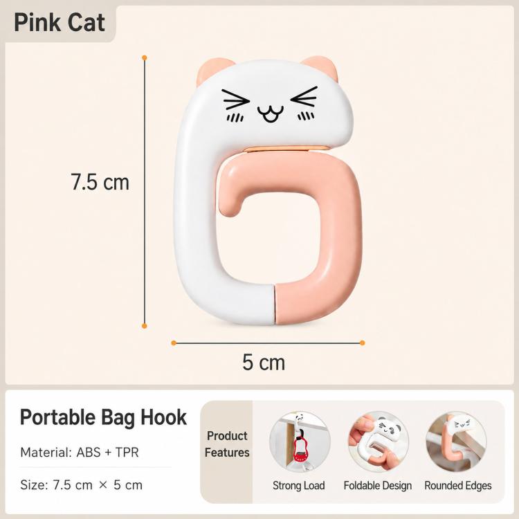 Portable Bag Hook For Table Foldable Purse Hanger For Desk Sturdy Metal Handbag Holder For School Office Cafe
