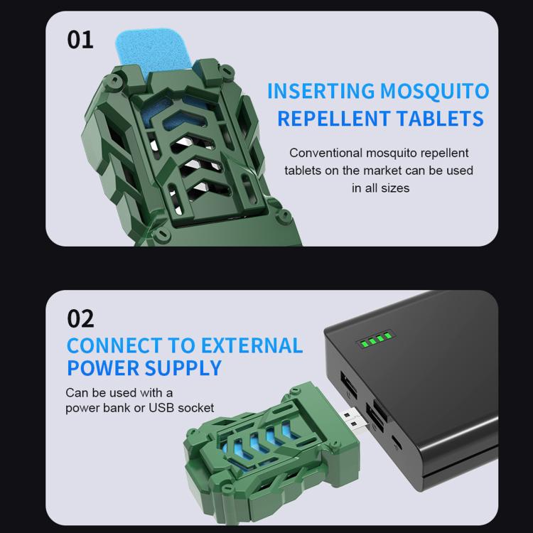 Portable USB Heated Mosquito Repellent For Outdoor Camping