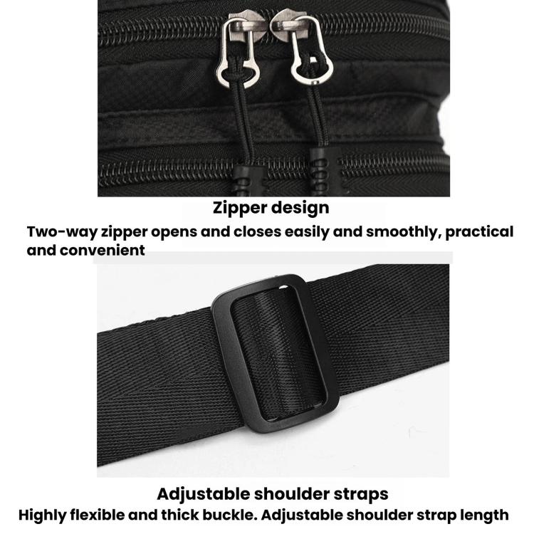 Portable Men Sports Chest Bag, Large Capacity Casual Shoulder Bag