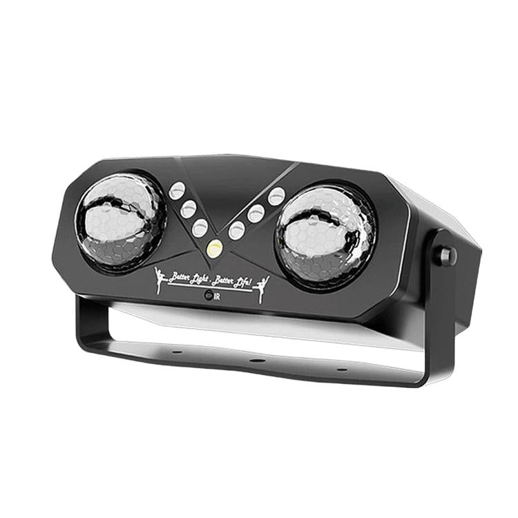 EMS-38 LED Double Magic Ball Stage Light, Colorful Rotating Laser Atmosphere Lamp, USB, US Plug, EU Plug