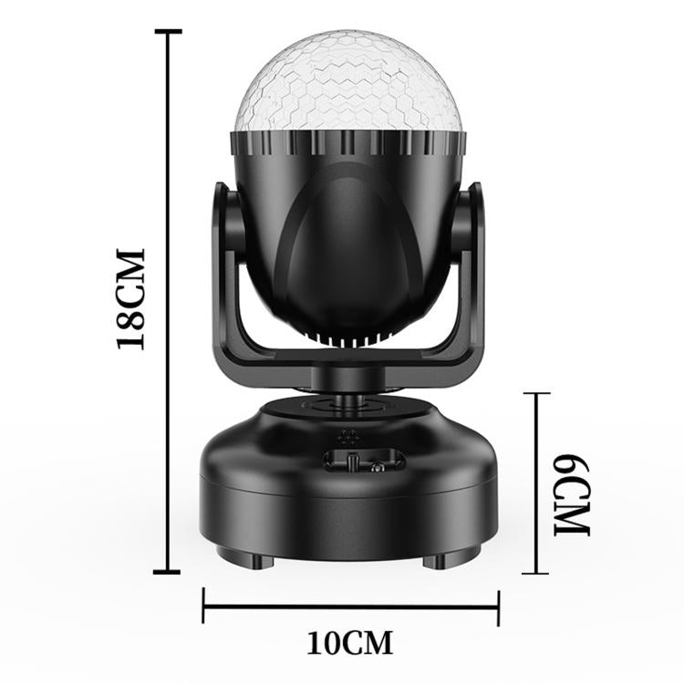 Mini LED Moving Head Magic Ball Light Atmosphere Lamp For Home Party, Bar & Stage, No Bluetooth With Remote Control, No Bluetooth No Remote Control, With Bluetooth With Remote Control, With Bluetooth No Remote Control