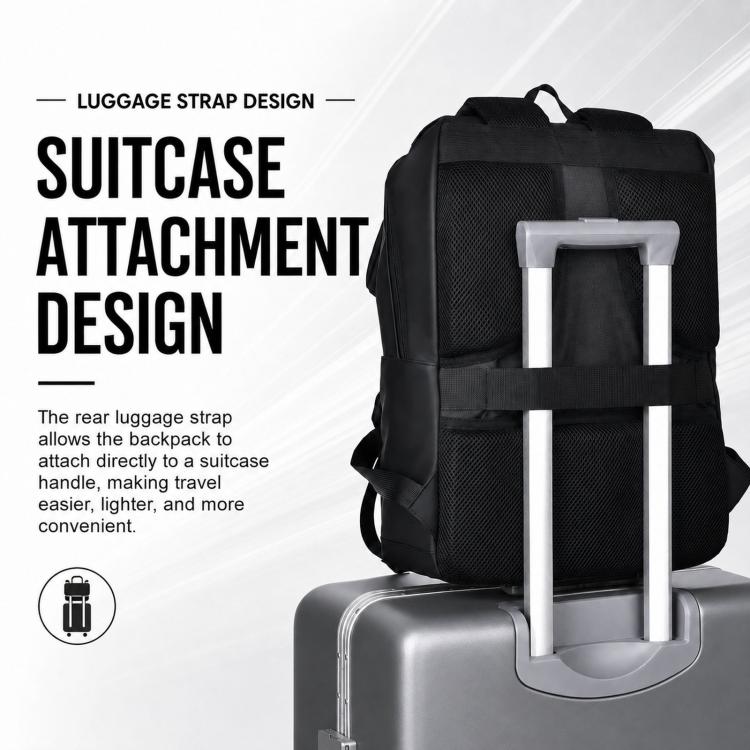WEIXIER WD2625 Large Capacity Minimalist Waterproof Men Backpack Business Laptop Ba