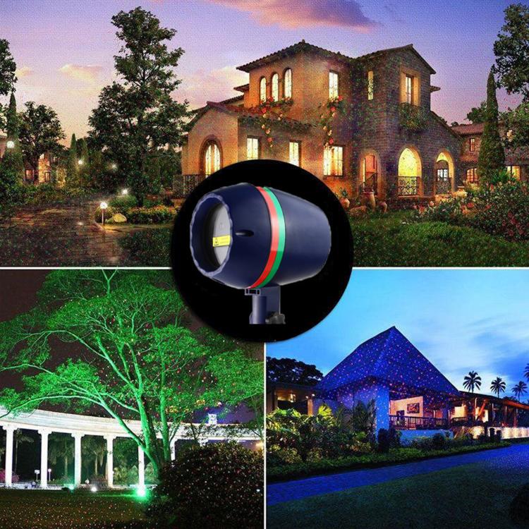 Round In-Ground Lawn Light Outdoor Garden Laser Ambience Light, US Plug, EU Plug, UK Plug, AU Plug