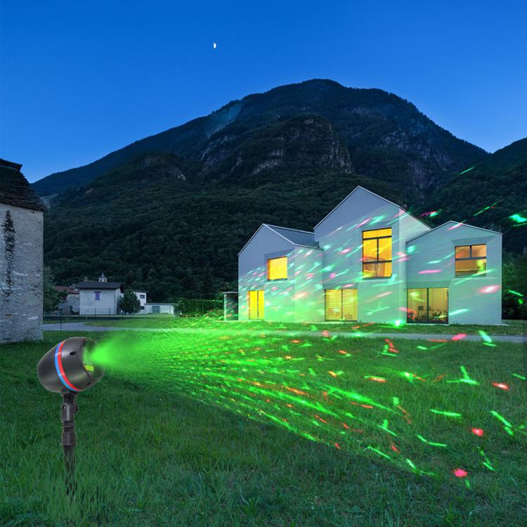 Round In-Ground Lawn Light Outdoor Garden Laser Ambience Light, US Plug, EU Plug, UK Plug, AU Plug