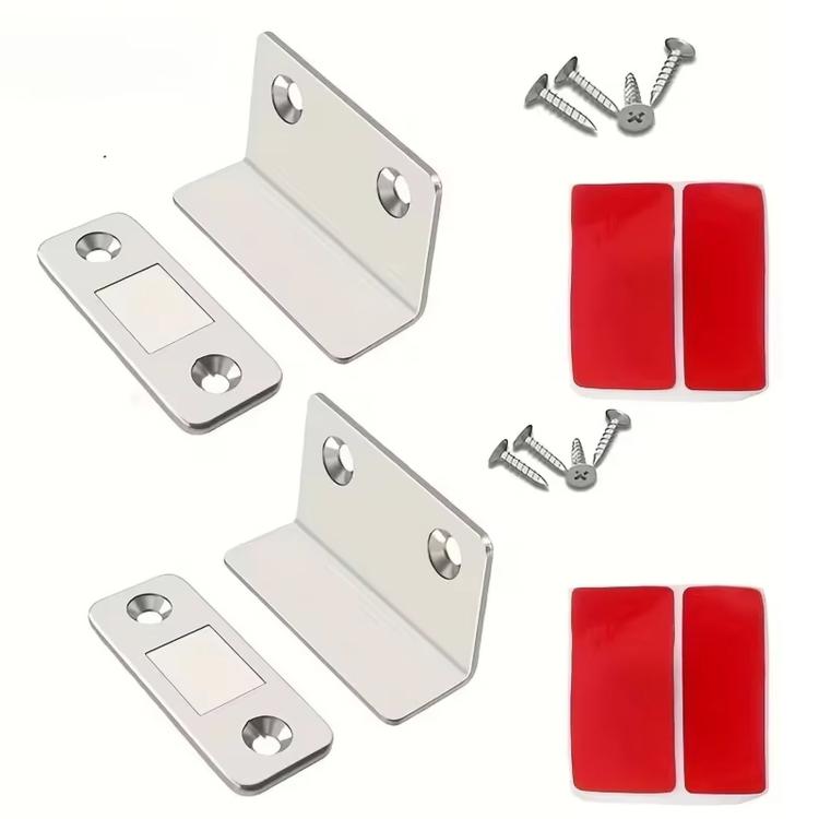 2pcs  /Pack Ultra-thin Invisible L-Shaped Magnetic Door Stopper For Sliding Doors