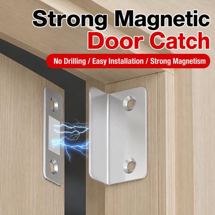 2pcs  /Pack Ultra-thin Invisible L-Shaped Magnetic Door Stopper For Sliding Doors