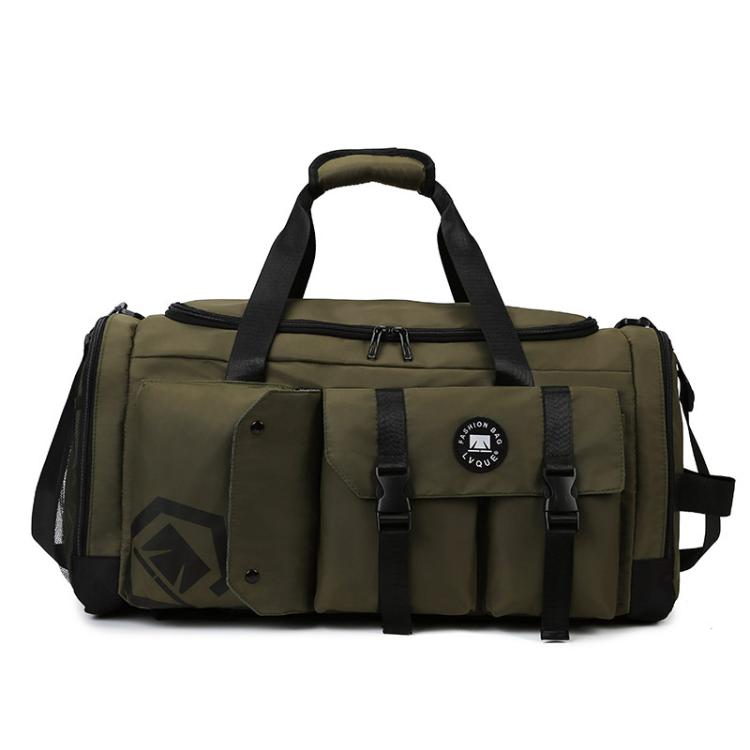 3-Way Convertible Sports Gym Bag With Shoe Compartment Water-Resistant Travel Duffle Backpack With Wet Pocket For Men Women