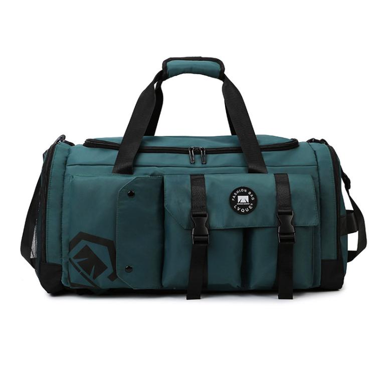 3-Way Convertible Sports Gym Bag With Shoe Compartment Water-Resistant Travel Duffle Backpack With Wet Pocket For Men Women