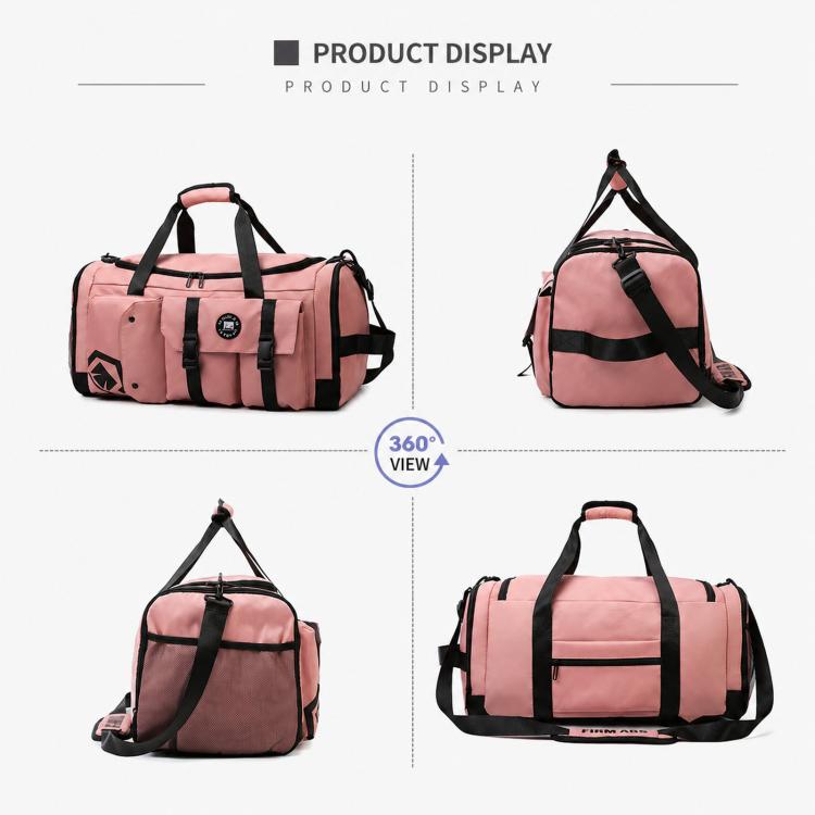 3-Way Convertible Sports Gym Bag With Shoe Compartment Water-Resistant Travel Duffle Backpack With Wet Pocket For Men Women