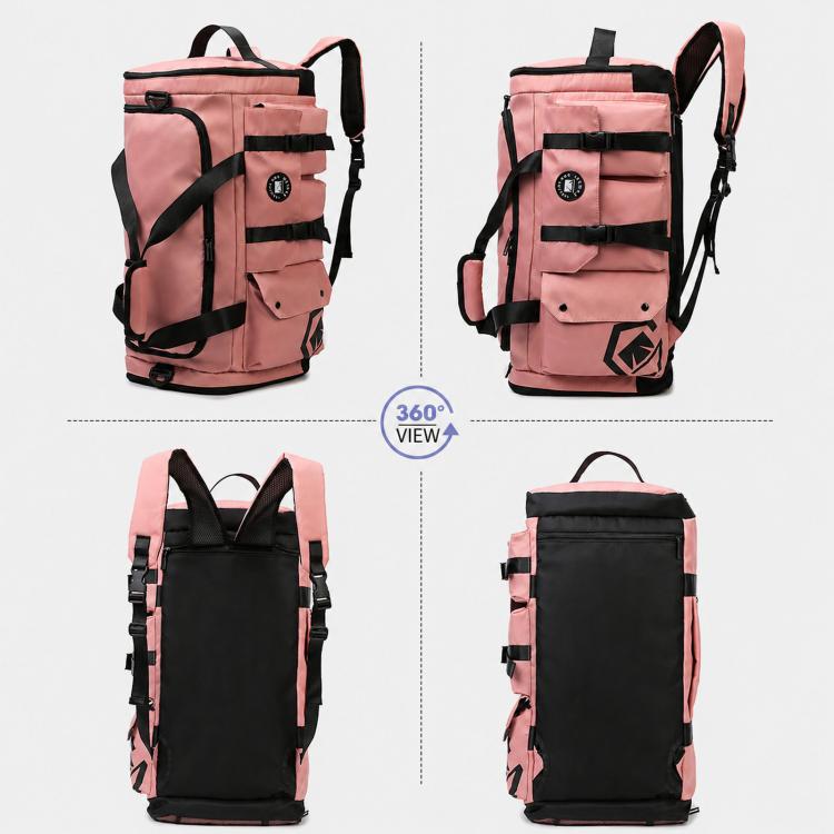 3-Way Convertible Sports Gym Bag With Shoe Compartment Water-Resistant Travel Duffle Backpack With Wet Pocket For Men Women