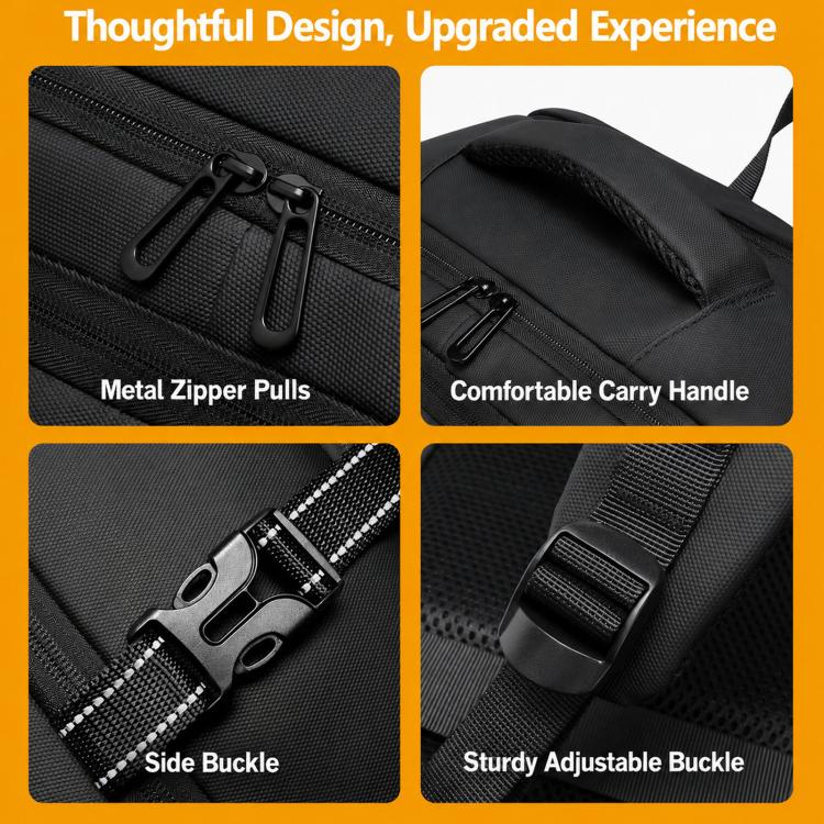 WEIXIEER B927 Men Minimalist Large-Capacity Backpack Waterproof Oxford Fabric Business Laptop Bag