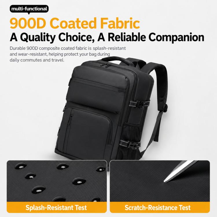 WEIXIEER B927 Men Minimalist Large-Capacity Backpack Waterproof Oxford Fabric Business Laptop Bag