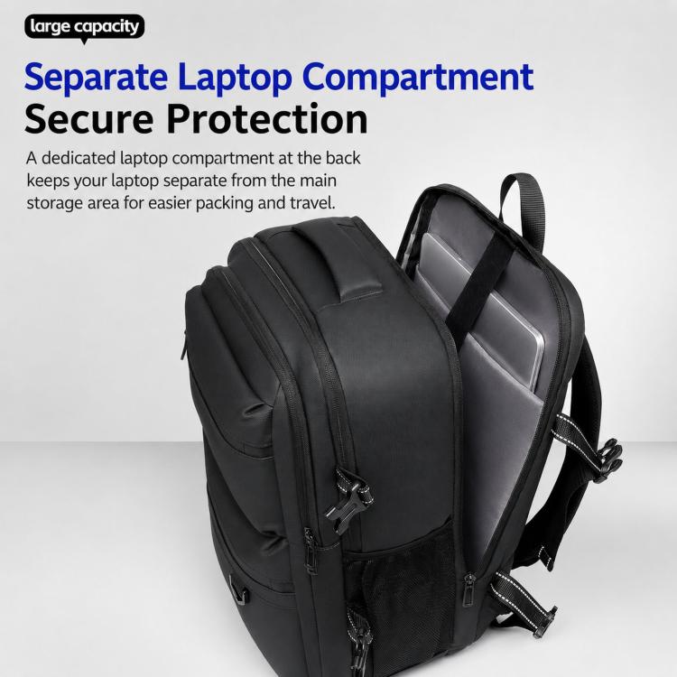 WEIXIER B928 Men Large-Capacity Waterproof Oxford Fabric Laptop Backpack Multifunctional Travel Bag