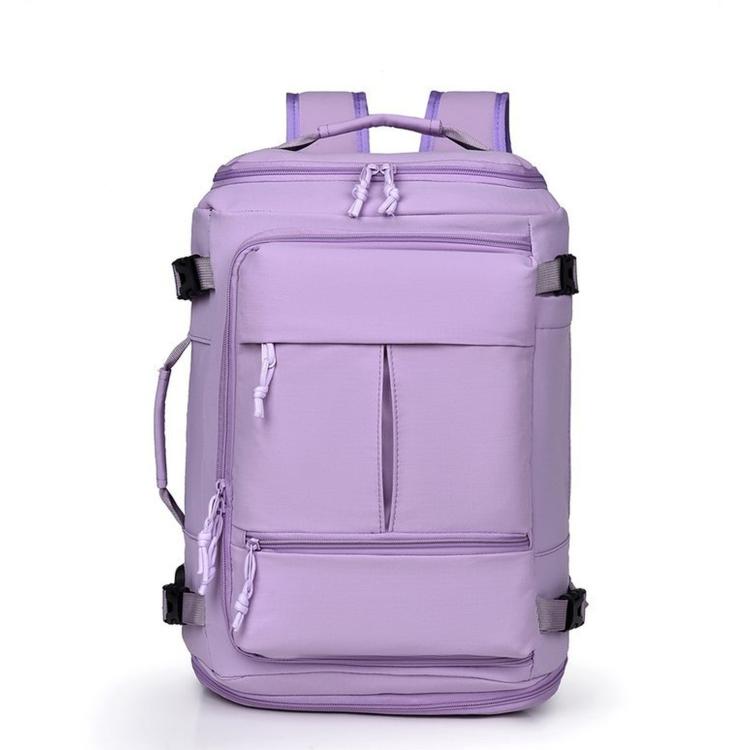 Expandable Travel Backpack Flight Approved Carry On Gym Backpack with Shoe Compartment USB Port