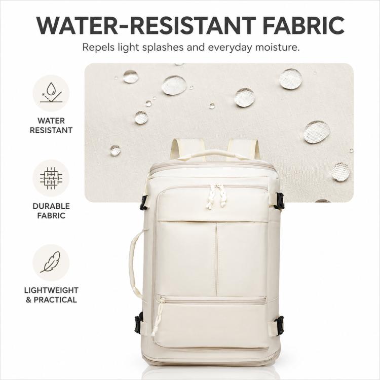 Expandable Travel Backpack Flight Approved Carry On Gym Backpack with Shoe Compartment USB Port