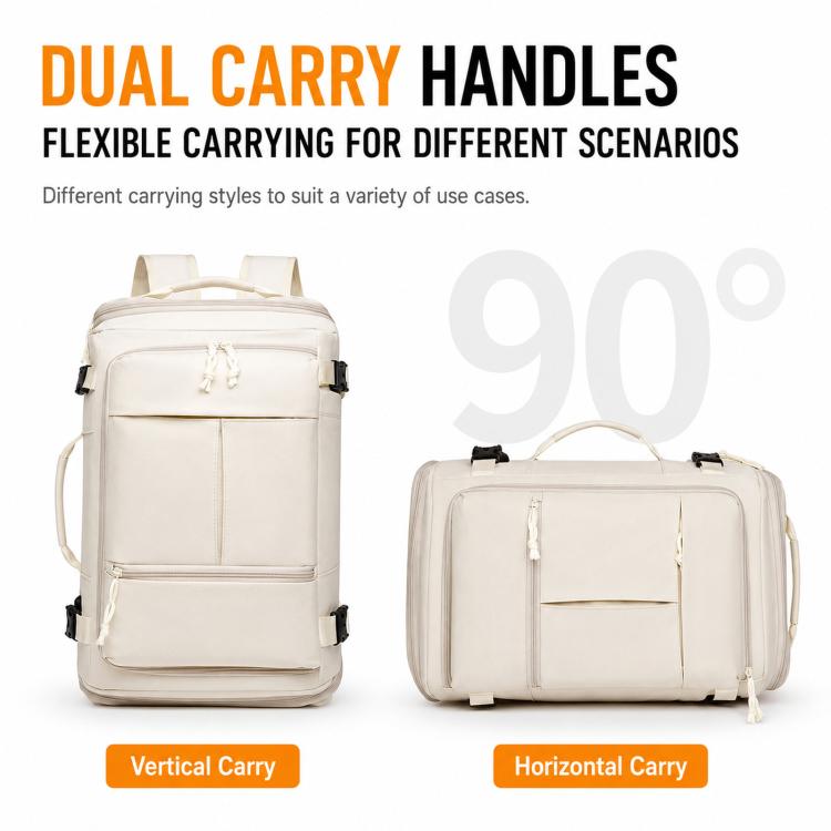 Expandable Travel Backpack Flight Approved Carry On Gym Backpack with Shoe Compartment USB Port