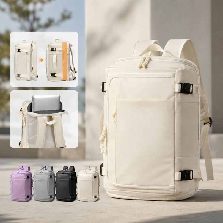 Expandable Travel Backpack Flight Approved 28-38L Carry On Backpack with Shoe Compartment 15.6-inch Laptop Pocket