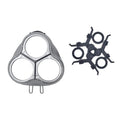 HQ6 Shaver Head Replacement Blades For Philips Shavers HQ7830 / HQ7617 / HQ7615 / HQ6825, Carmen + Stent, Overall Head
