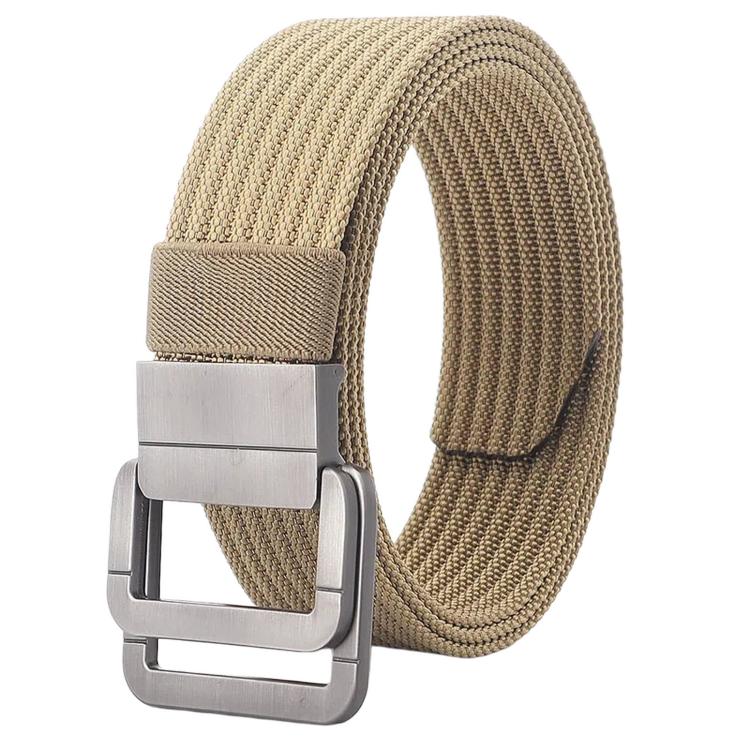 Casual Nylon Belt With Automatic Alloy Buckle Men Women Belt, 120cm