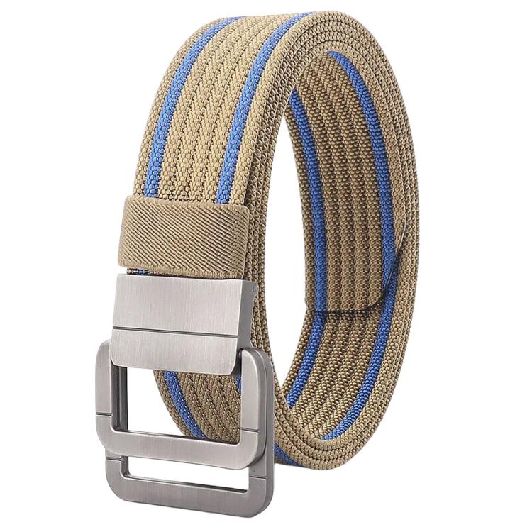 Casual Nylon Belt With Automatic Alloy Buckle Men Women Belt, 120cm