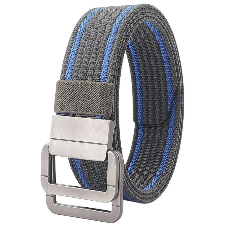 Casual Nylon Belt With Automatic Alloy Buckle Men Women Belt, 120cm
