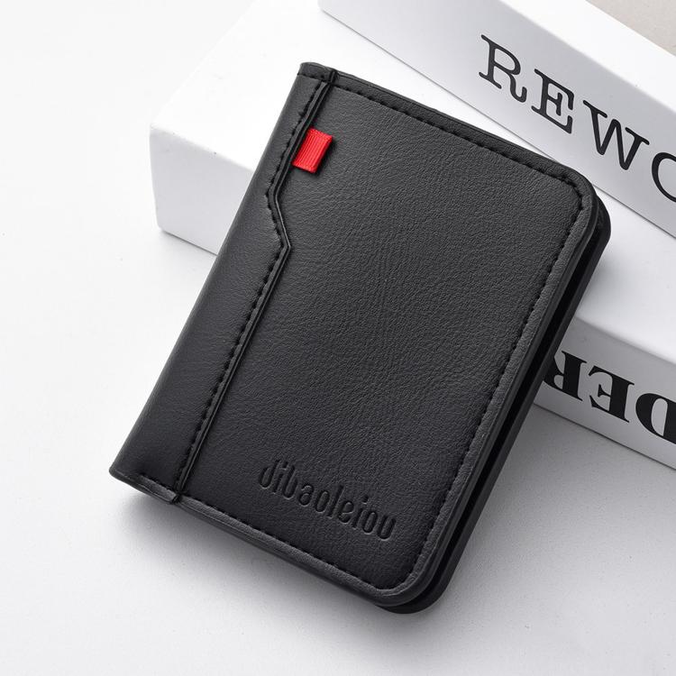 Dibaoleiou K3315 Portable Vertical Men Billfold 2-Fold Large Capacity Wallet & Card Holder