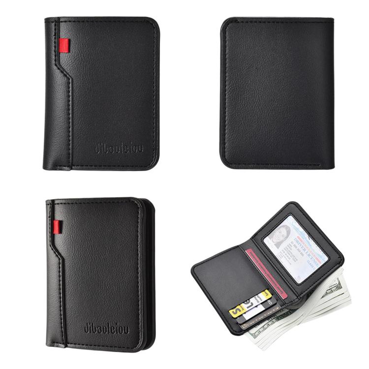 Dibaoleiou K3315 Portable Vertical Men Billfold 2-Fold Large Capacity Wallet & Card Holder