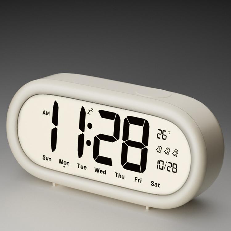 Battery Operated Digital Alarm Clock Loud Bedside Clock with 3 Alarm Settings, Temperature Date and Backlight Snooze