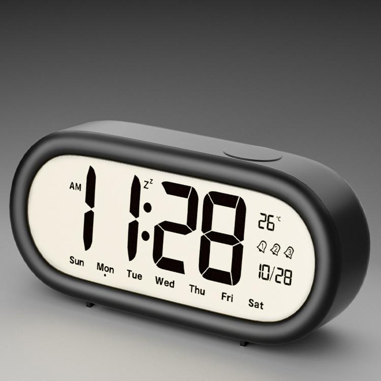 Battery Operated Digital Alarm Clock Loud Bedside Clock with 3 Alarm Settings, Temperature Date and Backlight Snooze