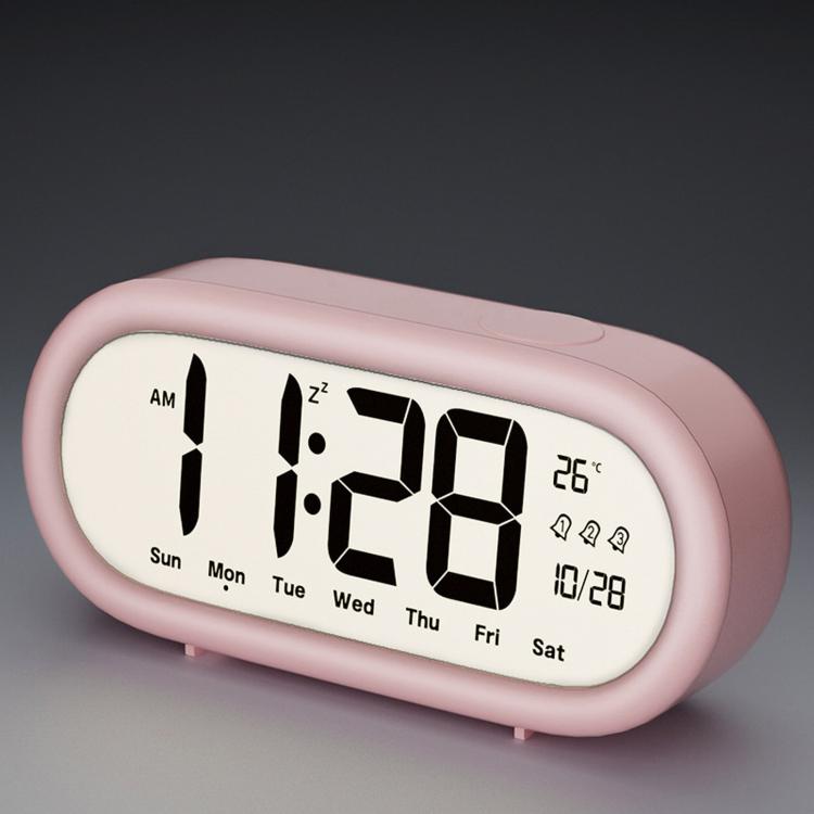 Battery Operated Digital Alarm Clock Loud Bedside Clock with 3 Alarm Settings, Temperature Date and Backlight Snooze