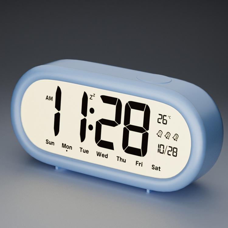 Battery Operated Digital Alarm Clock Loud Bedside Clock with 3 Alarm Settings, Temperature Date and Backlight Snooze