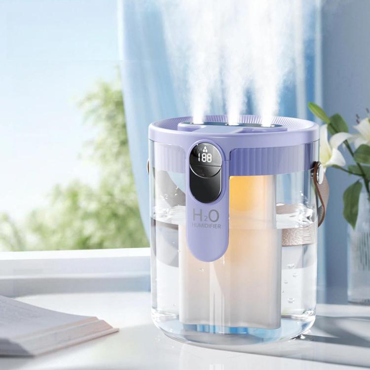H40 3 Nozzles Household 1.5L Large Capacity Humidifier Quiet Humidifier With Ambient Light