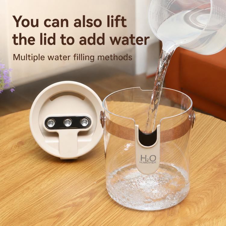 H40 3 Nozzles Household 1.5L Large Capacity Humidifier Quiet Humidifier With Ambient Light